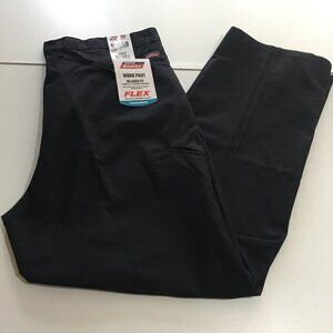 Dickies Work Pants Relaxed Fit Mens Size 42x32 Black NWT Flex